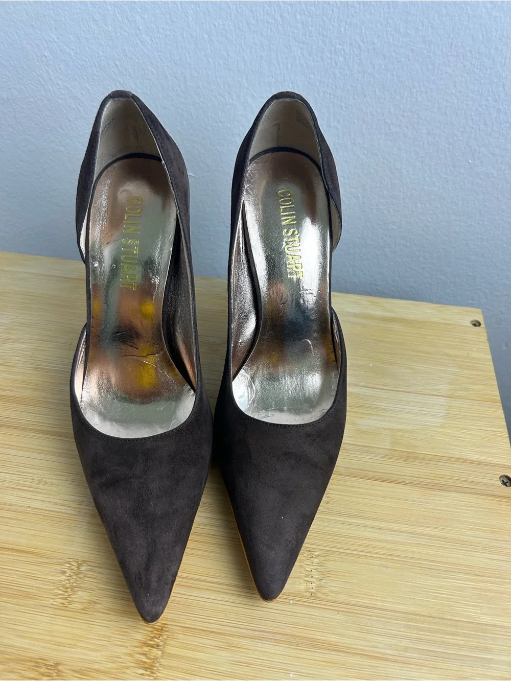 Colin Stuart Women’s Size 7.5B Brown Suede Pointed-Toe Pumps